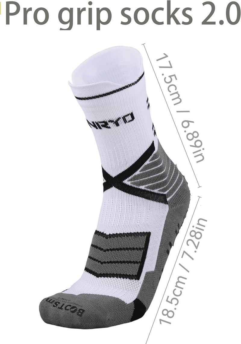 FUNRY Store Grip Socks Soccer for Men&Women,Non-Slip Soccer Socks,Elite Compression Socks for Running Basketball （ men's size 6-11） - Image 2